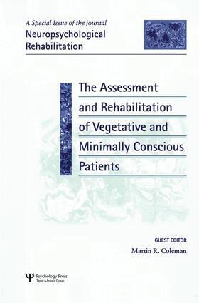 Martin Richard Coleman - Assessment and Rehabilitation of Vegetative and Minimally Conscious Patients, Häftad