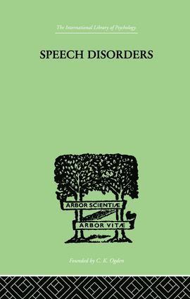 bokomslag Speech Disorders