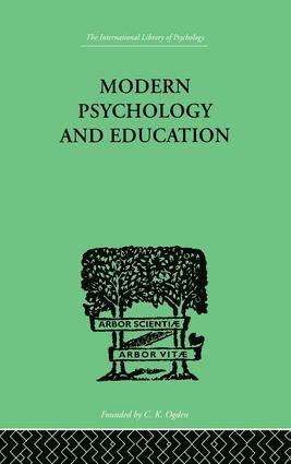 bokomslag Modern Psychology And Education