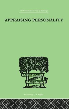 bokomslag Appraising Personality