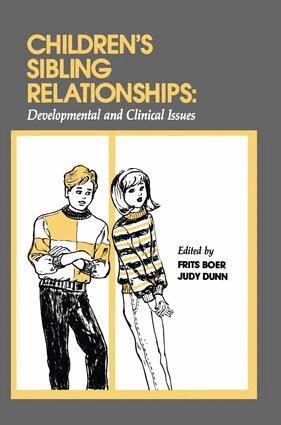 Frits Boer, Judy Dunn, Judith F. Dunn - Children's Sibling Relationships, Häftad