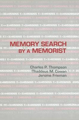bokomslag Memory Search By A Memorist