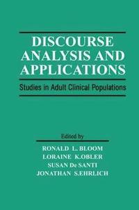 bokomslag Discourse Analysis and Applications