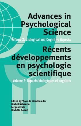 Advances in Psychological Science, Volume 2 1