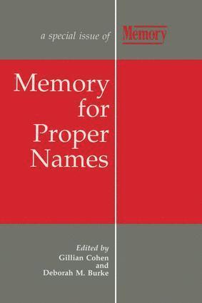 Memory for Proper Names 1