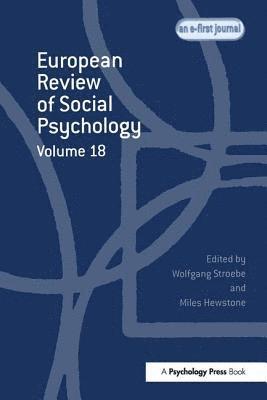 bokomslag European Review of Social Psychology: Volume 18