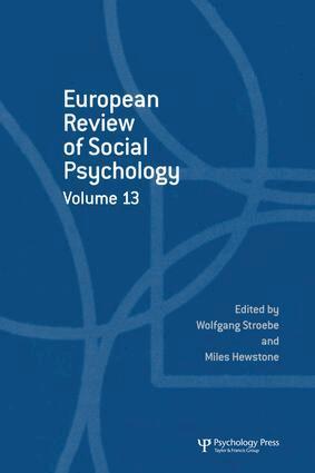 Miles Hewstone, Wolfgang Stroebe - European Review of Social Psychology: Volume 13, Häftad