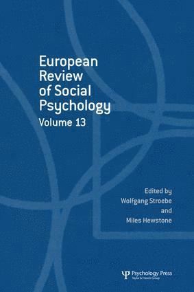 European Review of Social Psychology: Volume 13 1