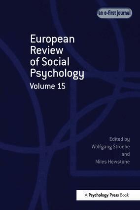 Wolfgang Stroebe, Miles Hewstone - European Review of Social Psychology: Volume 15, Häftad