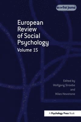 European Review of Social Psychology: Volume 15 1