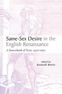 bokomslag Same-Sex Desire in the English Renaissance