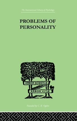 C MacFie & Langfeld H S & McDougall Campbell, C. MacFie Campbell, H. S. Langfeld, W. M. McDougall, A. A. Roback, E. W. Taylor - Problems of Personality, Häftad