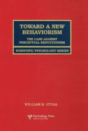 William R. Uttal - Toward A New Behaviorism, Häftad