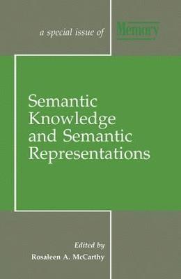 bokomslag Semantic Knowledge and Semantic Representations