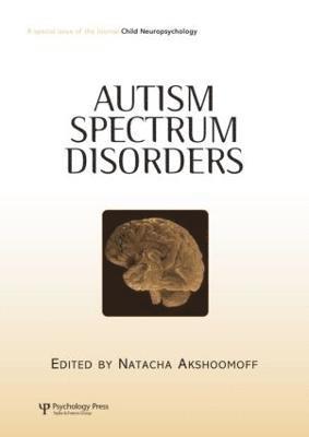 Natacha Akshoomoff - Autism Spectrum Disorders, Häftad
