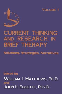 bokomslag Current Thinking and Research in Brief Therapy