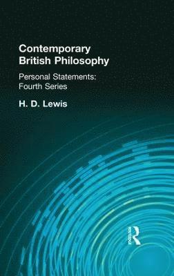 bokomslag Contemporary British Philosophy