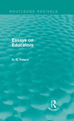 R. S. Peters - Essays on Educators (Routledge Revivals), Inbunden