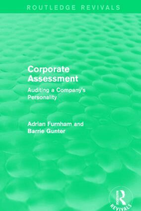 Adrian Furnham, Barrie Gunter - Corporate Assessment (Routledge Revivals), Inbunden