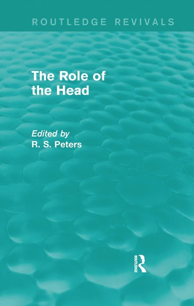 bokomslag Role of the Head (REV) RPD