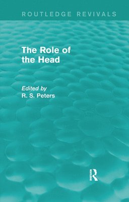 The Role of the Head (Routledge Revivals) 1