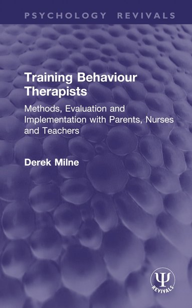 bokomslag Training Behaviour Therapists