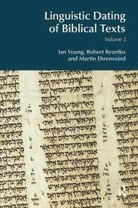 bokomslag Linguistic Dating of Biblical Texts: Volume 2