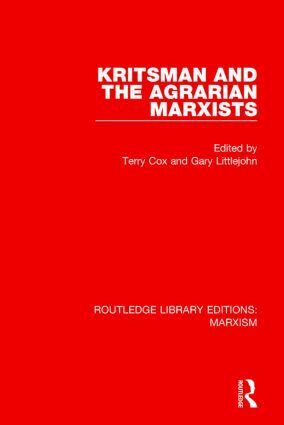 Terry Cox, Gary Littlejohn - Kritsman and the Agrarian Marxists (RLE Marxism), Häftad