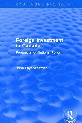 bokomslag Foreign Investment in Canada