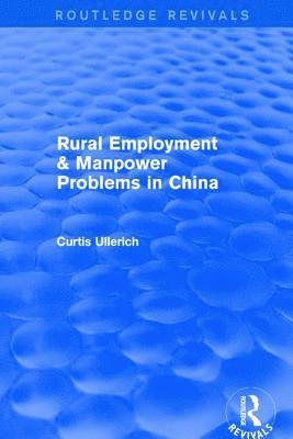 Rural Employment & manpower problems in China 1