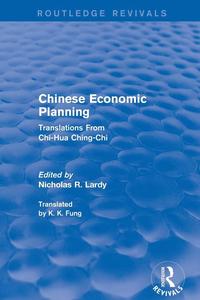 bokomslag Chinese Economic Planning