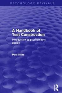 bokomslag Handbook of Test Construction (Psychology Revivals)