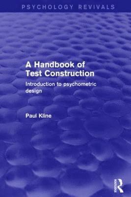 bokomslag Handbook of Test Construction (Psychology Revivals)