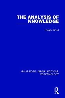 bokomslag Analysis of Knowledge