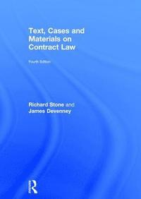 bokomslag Text, Cases and Materials on Contract Law