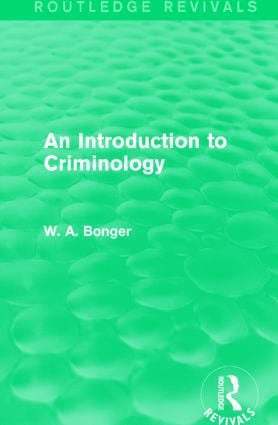 bokomslag Introduction to Criminology