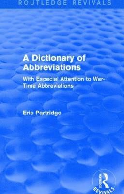 bokomslag Dictionary of Abbreviations