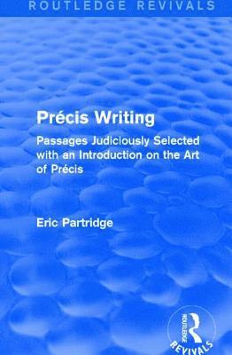bokomslag Précis Writing