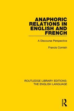 Anaphoric Relations in English and French 1