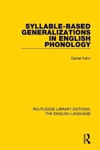 bokomslag Syllable-Based Generalizations in English Phonology