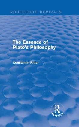 bokomslag Essence of Plato's Philosophy (Routledge Revivals)