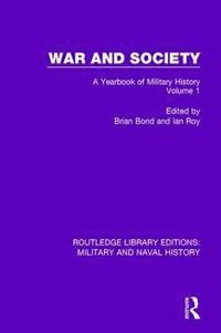 bokomslag War and Society Volume 1