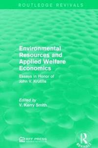 bokomslag Environmental Resources and Applied Welfare Economics