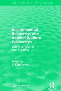 bokomslag Environmental Resources and Applied Welfare Economics