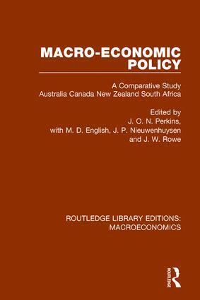 J. O. N. Perkins, M. D. English, J. P. Nieuwenhuysen, J. W. Rowe - Macro-economic Policy, Inbunden
