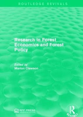 Research in Forest Economics and Forest Policy 1