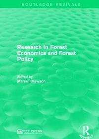 bokomslag Research in Forest Economics and Forest Policy