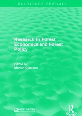 bokomslag Research in Forest Economics and Forest Policy