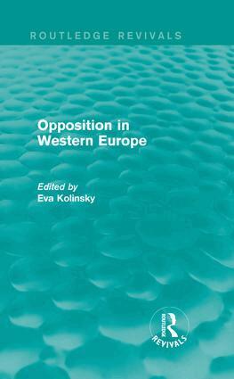 Eva Kolinsky - Opposition in Western Europe, Inbunden