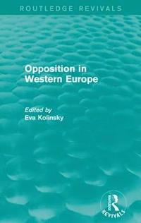 bokomslag Opposition in Western Europe